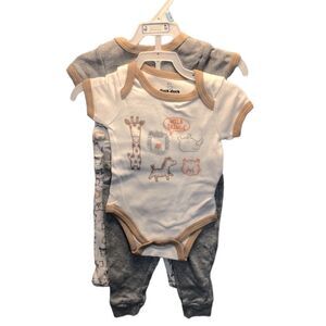 Duck.Duck Goose 4 piece ‘wild things’ matching set, 0-3 months.